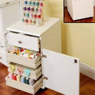 Arrow Sewing Cabinet - Suzi Storage Cabinet - White - Flat Pack