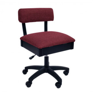 Sewing Chair - Model H8150 - Hydraulic - Red - Arrow