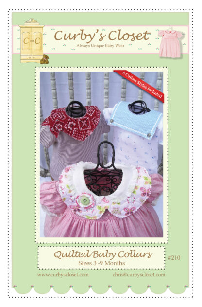 Pattern - Quilted Baby Collars - #210 - Curby's Closet