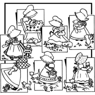 Iron-On Transfers - 3920 - Bonnie Bonnet - Aunt Martha's for Col
