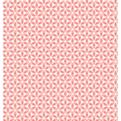 Tea Towel - Geo Flower - Coral - Cherry Guidry