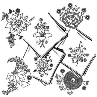 Iron-On Transfers - 3605 - Posies for Linens - Aunt Martha's for