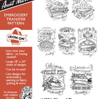 Iron-On Transfers - 4036 - Slice of Pie - Aunt Martha's for Colo