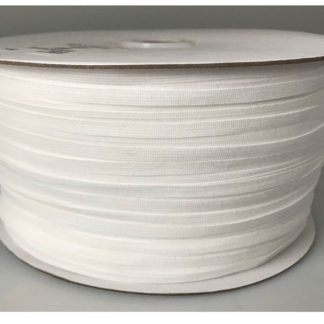 Elastic - #EK7-6MM - White - 100% Polyester -  CanSew Inc.