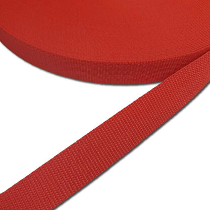 Notions - Webbing - WP7166 - RED - Red - 25 mm wide - Cansew Inc