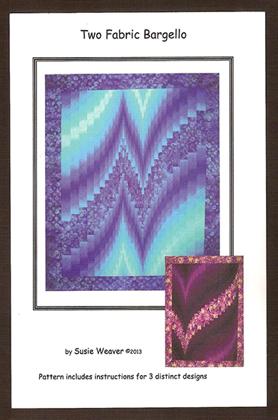 Pattern - Two Fabric Bargello - Quilt - by Susie Weaver for fab