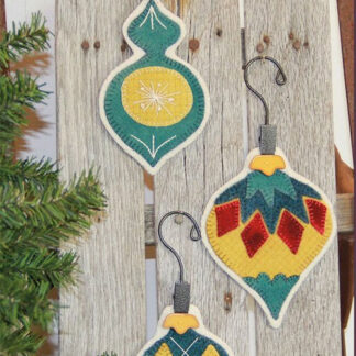 Wool Ornaments - Kits - Vintage Ornaments - PatchAbilities