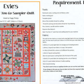 Evie's Quilt As You Go Sampler  - Peggy Phelps