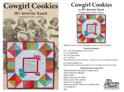 Cowgirl Cookies Pattern  - Row by Row 2019 Taste the Experience