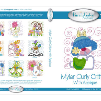 Mylar Embroidery - CD - Mylar Curly Critters - Purely Gates Embr