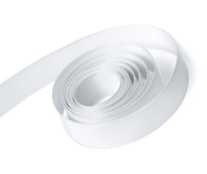 Grosgrain Ribbon  - 7420016  - 029  - White  - 5/8" wide  - Papi