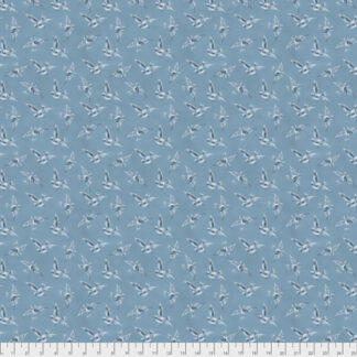 Bunnies Birds & Blooms  - PWMS004  - FRENC  - Blue  - Floral  -