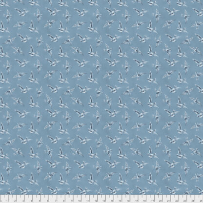 Bunnies Birds & Blooms  - PWMS004  - FRENC  - Blue  - Floral  -