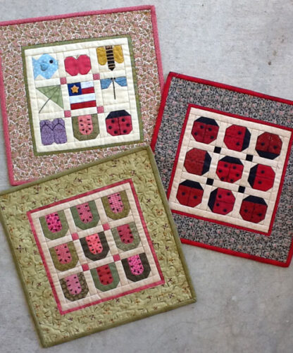 Pattern - Mini Summer Trio Quilts - Mini Quilt Patterns - Suzann