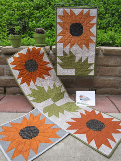 Pattern - #186 - Zebra Finch Quilts and Card - Quilt Pattern - S