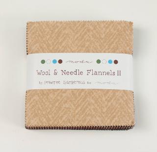 Charm Pack  - Wool & Needle Flannel II  - PP1090F  - Primitive G