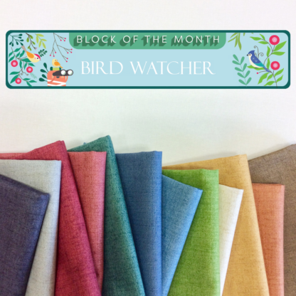 Fabric Bundle - BOM Bird Watcher Foundation Paper Piecing Starter Kit - 12 fabrics - Image 2