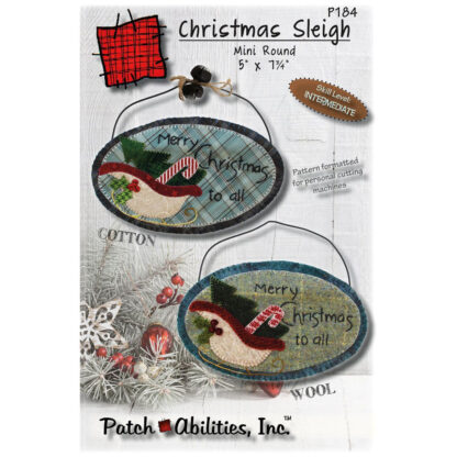 Patch Abilities - Pattern - P184 - Christmas Sleigh Mini Round