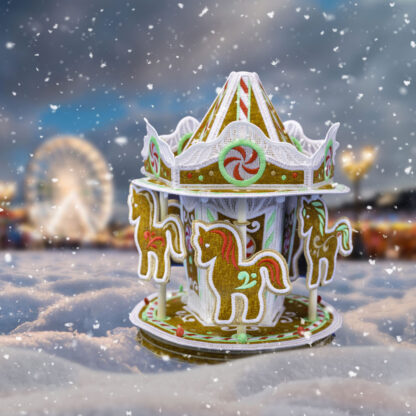 OESD - Embroidery Design - Gingerbread Village - Freestanding Carousel