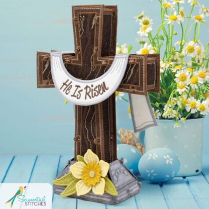 OESD - Embroidery Design - Freestanding Easter Cross - Image 2