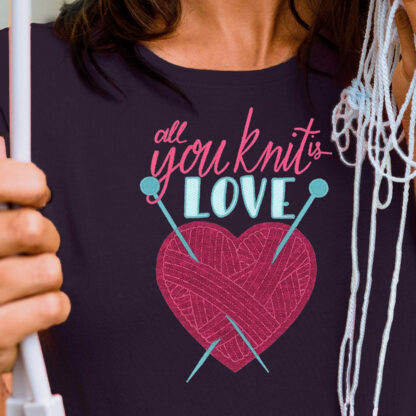 OESD - Embroidery Design - All You Knit Is Love