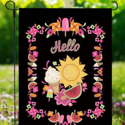 OESD - Embroidery Design - Summer Garden Flag