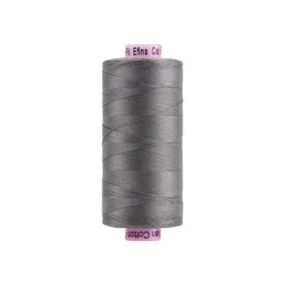 WonderFil - Efina - 1371m (1500y) - EF-004 - Grey Flannel - 60wt/2Ply Gassed Egyptian Cotton