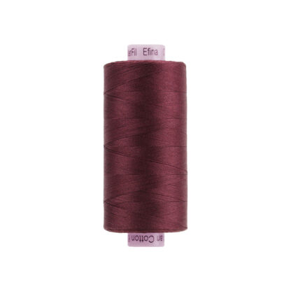 WonderFil - Efina - 1371m (1500y) - EF-026 - Black Cherry - 60wt/2Ply Gassed Egyptian Cotton