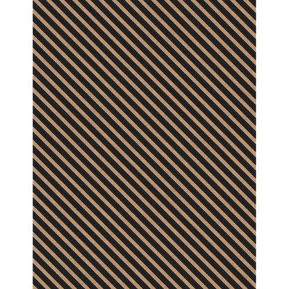 100% Cotton - Coffee Life - 82674-292 - Diagonal Stripe Latte / Black - Jennifer Pugh - Wilmington Prints