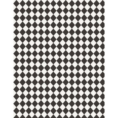 100% Cotton - Coffee Life - 82674-191 - Diamond Check White / Black - Jennifer Pugh - Wilmington Prints