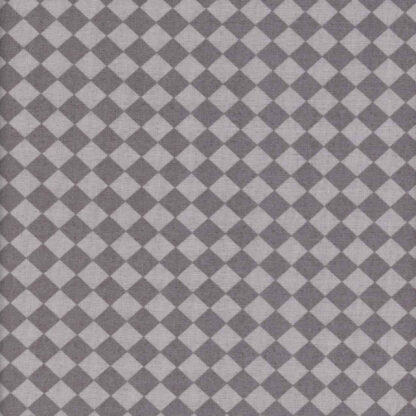 100% Cotton - Coffee Life - 82675-990- Diamond Check Grey - Jennifer Pugh - Wilmington Prints