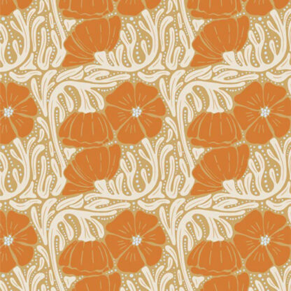 100% Cotton - Coyote Hill - COH18902 - Poppy Patch Autumn - Katie O Shea