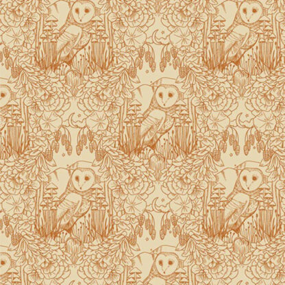 100% Cotton - Coyote Hill - COH18903 - Moonlt Guardian Sepia - Katie O Shea