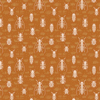 100% Cotton - Coyote Hill - COH18904 - Beetle Parade Sun - Katie O Shea