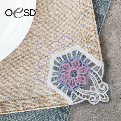 OESD - Embroidery Design - Winter Buildable Doilies & Napkin Corners - Image 4