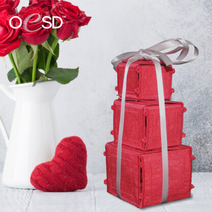 OESD - Embroidery Design - Freestanding Heart Gift Boxes - Image 2