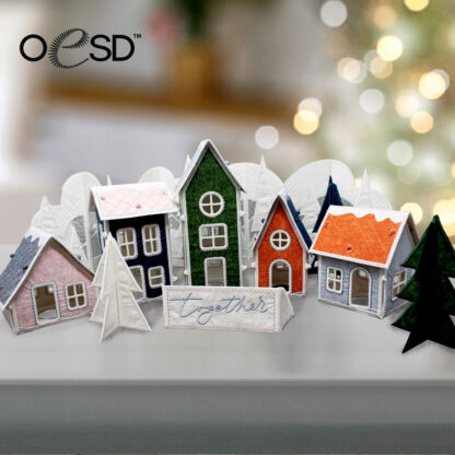 OESD - Embroidery Design - Home for the Holidays- Freestanding Houses - Image 4