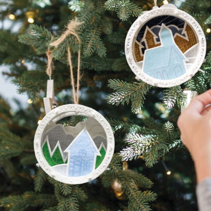 OESD - Embroidery Design - Freestanding Shadow Box Ornaments