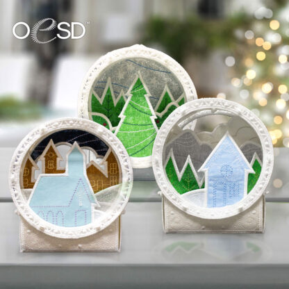 OESD - Embroidery Design - Freestanding Shadow Box Ornaments - Image 4