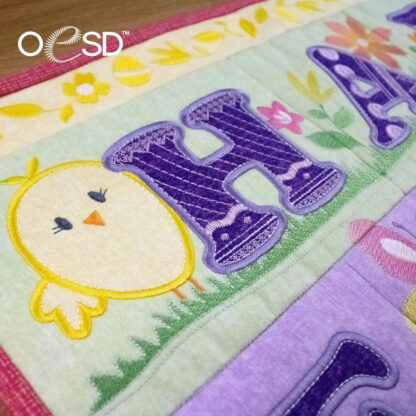 OESD - Embroidery Design - Happy Easter Banner - Image 2