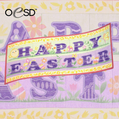 OESD - Embroidery Design - Happy Easter Banner - Image 3