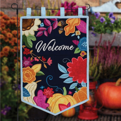 OESD - Embroidery Design - Autumn Welcome Garden Flag