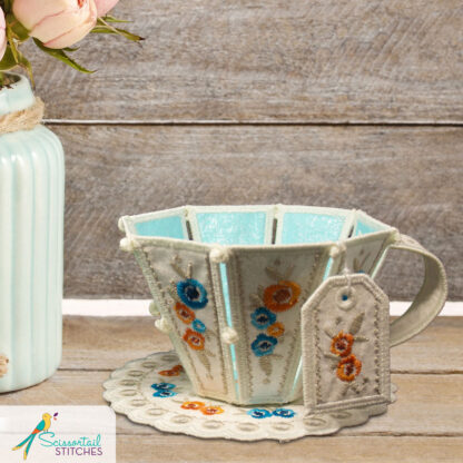 OESD - Embroidery Design - Freestanding Tea Cups - Image 2