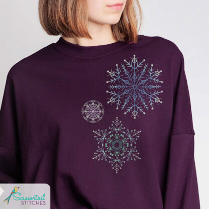 OESD - Embroidery Design - Ombre Snowflakes - Image 3