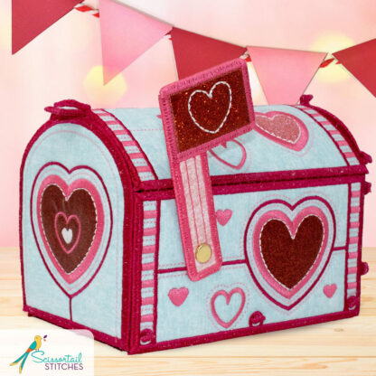 OESD - Embroidery Design - Freestanding Valentine's Mailbox - Image 2