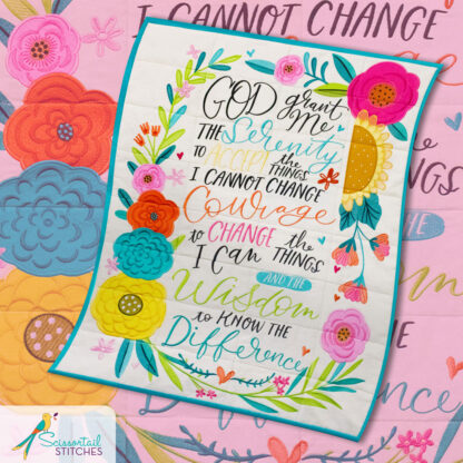 OESD - Embroidery Design - Serenity Prayer by Cynthia Frenette - Image 3