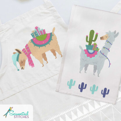 OESD - Embroidery Design - Happy Llama Days by Ammie Gomez - Image 4