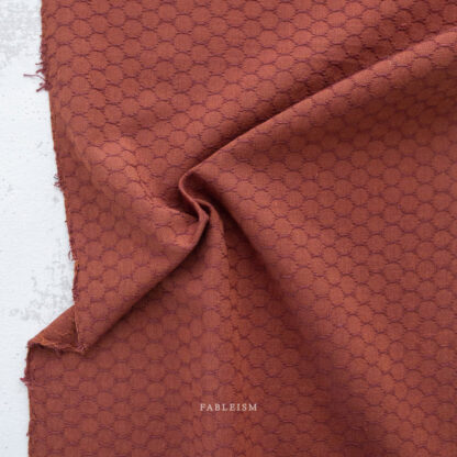 100% Cotton - Forest Forage Honeycomb - FORHC-4 - Cognac - By Fableism