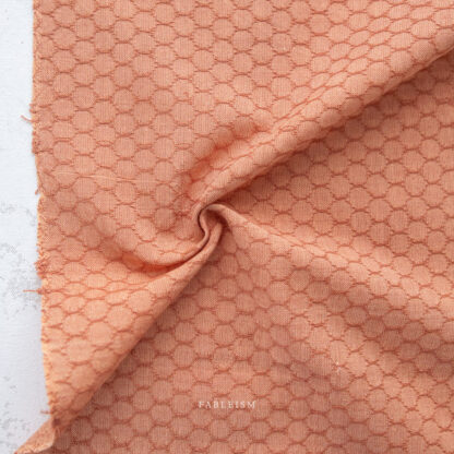 100% Cotton - Forest Forage Honeycomb - FORHC-6 - Persimmon - By Fableism