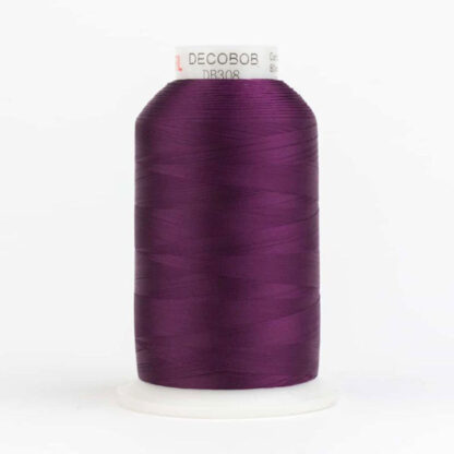 WonderFil - DecoBob - 6000m (6500yd) - DB308 - Soft Purple - 80wt/2Ply Cottonized Polyester Thread (King Cone)